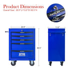 ARTMAN 20" 6-Drawer Tool Chest Cabinet with Ball Bearing Drawer Slides, Steel Tool Storage Box Organizer for Garage Workshop Repair Shop