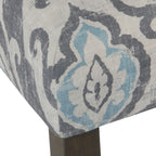 Set of 2 Upholstered Medallion Dining Chairs, Comfortable Parsons Style Chairs for Kitchen and Dining Room