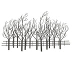 Black Metal Tree Wall Decor, Modern Forest Design Wall Art Sculpture for Living Room, Bedroom and Home Decoration