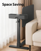 Magnetic Height and 360° Angle Adjustable Overbed Bedside Table Tray