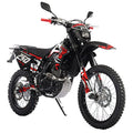 Templar X 250cc 6 Speed Dirt Bike with Zongshen Engine Pit Bike Gas Dirt Bikes Adult Pitbike, Big 21"/18" Wheels! (Red)