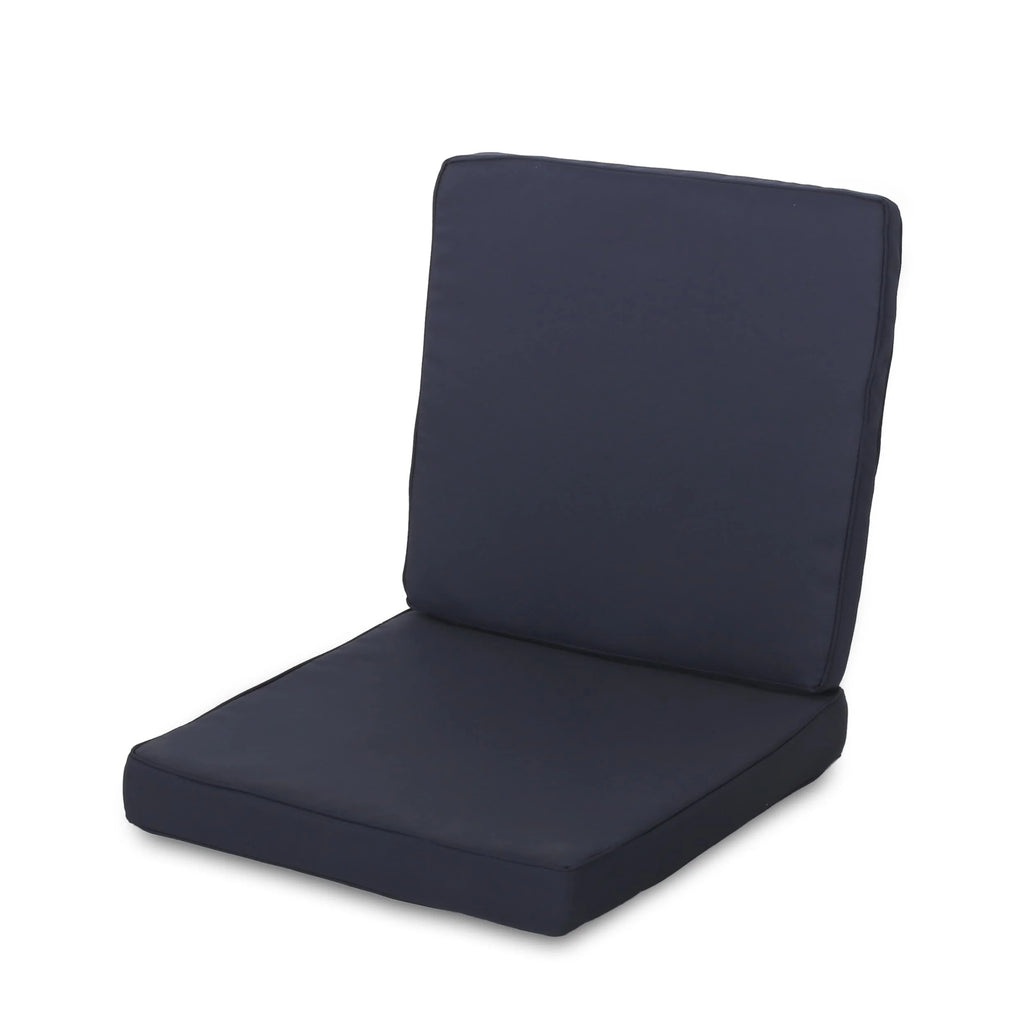 Christopher Knight Home Coesse Outdoor Water Resistant Fabric Club Chair Cushions (Set of 4) by  Navy Blue