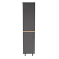 Inval Kratos 70" Engineered Wood Storage Garage Cabinet, Gray/Maple