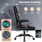 Ergonomic Big and Tall Executive Office Chair, High Back Computer Desk Chair for Home Office and Workspace
