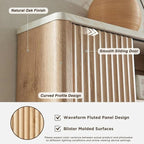 Modern Bathroom Wall Cabinet, Wall Mounted Medicine Storage Organizer with Shelves for Home Organization