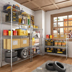 3-Shelf Storage Wire Shelves Heavy Duty 3 Tiers Standing Shelving Units Adjustable Metal Organizer Wire Rack, Chrome