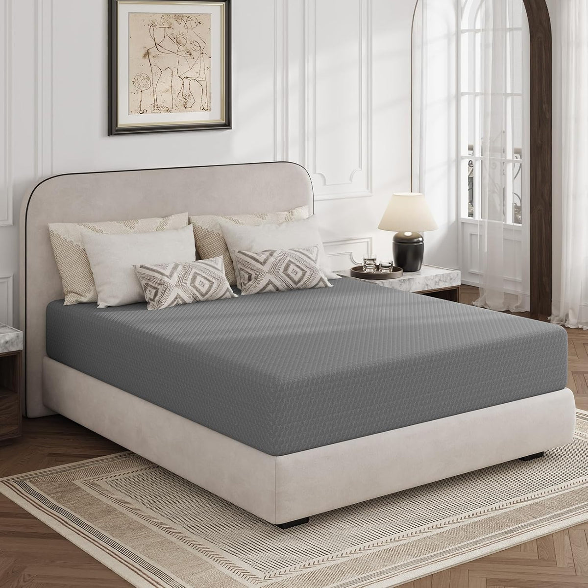 Full Size Mattress 6 Inch, Gel Memory Foam Mattress for Cool Night