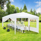 SLSRFD 10'x30' Outdoor Canopy Tent Patio Camping Gazebo Shelter Pavilion Cater Party Wedding BBQ Events Tent w/Removable Sidewalls