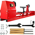 Wood Lathe 14" x 40", Benchtop Wood Lathe with 3 Chisels