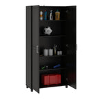 Callahan 36" Utility Storage Cabinet, Black