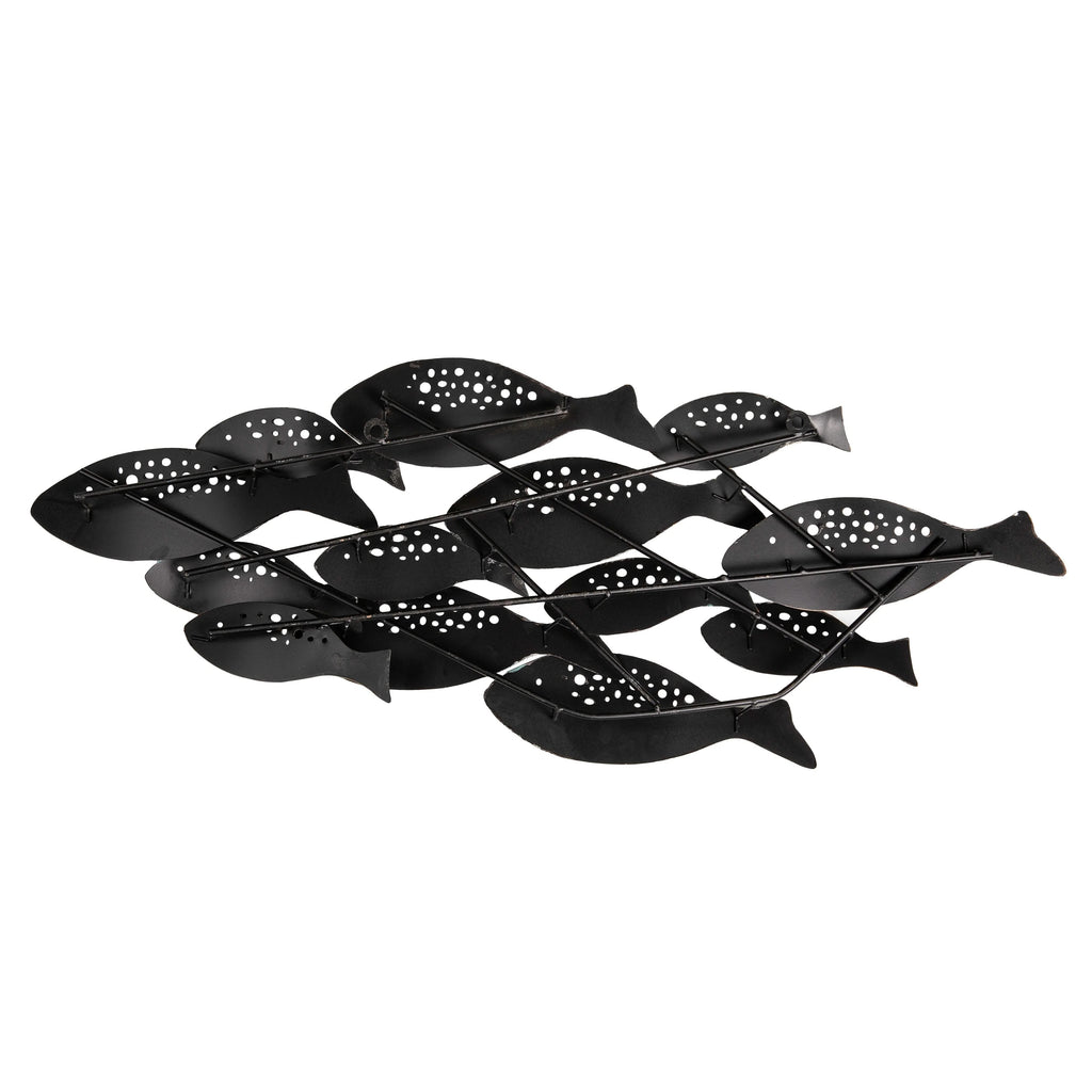 Modern Coastal Metal Wall Art, Decorative Fish Wall Sculpture for Living Room, Bedroom and Home Decoration