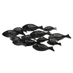 Modern Coastal Metal Wall Art, Decorative Fish Wall Sculpture for Living Room, Bedroom and Home Decoration