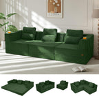 Convertible Futon Sofa Bed, 59" Folding Boneless Loveseat Small Couch