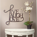 Live Laugh Love Wall Decor, Inspirational Metal Wall Art Sign for Living Room, Bedroom and Home Decoration