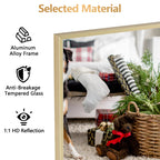 64x21 Full Length Floor Mirror, Large Full Body Aluminum Alloy Frame Standing Mirror with Stand and Wall Mount Option