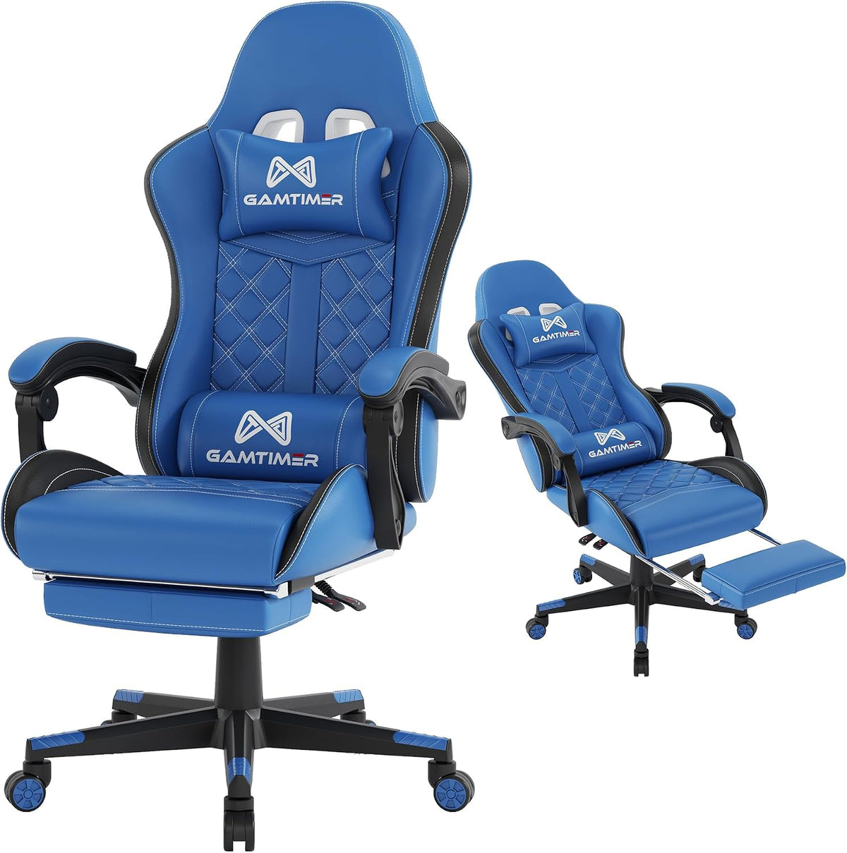 Gaming Chair, 400 LB Weight Capacity,with Pocket Spring Cushion