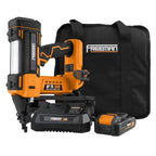 Freeman PE20VFN64 20 Volt Cordless 16-Gauge 2-1/2" Straight Finish Nailer Kit with Lithium Ion Battery, Charger, Bag, and Nails (200 Count) -C 1300 Shots per Charge