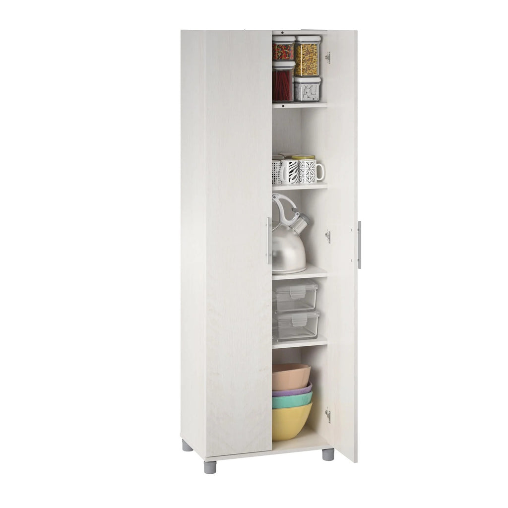 Camberly 24" Utility Storage Cabinet, Ivory Oak