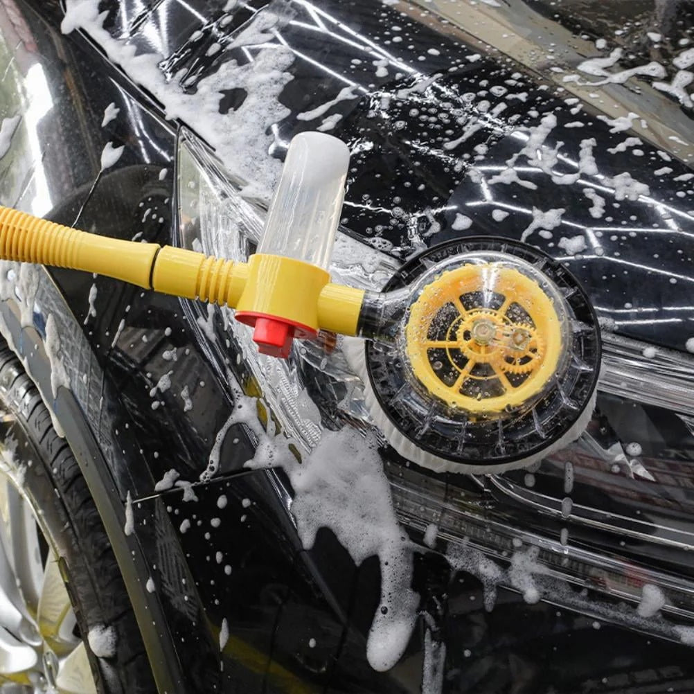 Car Wash Cleaning Kit Chenille Microfiber Wash Mop 360 Degree Automatic Rotation Car Wash Tool for Windshield Windows Doors