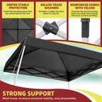 10x10 Pop Up Canopy Tent With Durable Silver Coated Cover And Adjustable Slant Legs, Easy Setup Outdoor Patio Instant Sun Shelter - Blue, Included 1 x Storage Carry Bag, 4 x Guylines, 8 x Stakes