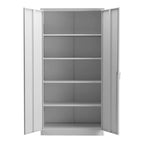 Aobabo 72 Inch Locking Storage Cabinet w/ Adjustable Shelves, Gray