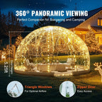 9.5FT Outdoor Bubble Tent -C Transparent Dome Camping Shelter with Zip Door & Windows -C Waterproof Pop-Up Tent for Stargazing, Backyard, Patio & Glamping -C Portable Instant Setup