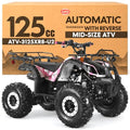 125cc ATV - Gas Quad, Automatic-Reverse, Army Pink, 3125XR8-U2