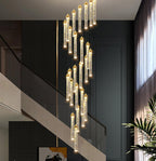 Modern Crystal Pendants Lighting Mini Chandelier for Kitchen Island LED Dimmable Ceiling Handing Lighting Adjustable Flush Mount Ceiling Light for Dining Room Hallway