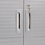 Seville Classics UltraHD? Steel Body Lockable Storage Cabinet Organizer Locker Shelving Unit, Graphite, 30" W x 18" D x 72" H