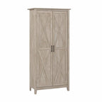 Key West Tall Storage Cabinet with Doors in Bing Cherry - Engineered Wood