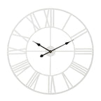 Modern Round Metal Wall Clock, Decorative Circular Hanging Clock for Living Room, Bedroom and Office
