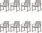 Outdoor HDPE Patio Dining Chairs ，400Lbs，Black，Set of 2