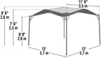 ShelterLogic Monterey 12x12 Canopy Gazebo Portable Shade Solution Backyards, Patios, Pools, Cream