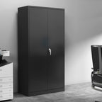 Aobabo 72 Inch Locking Storage Cabinet w/ Adjustable Shelves, Gray