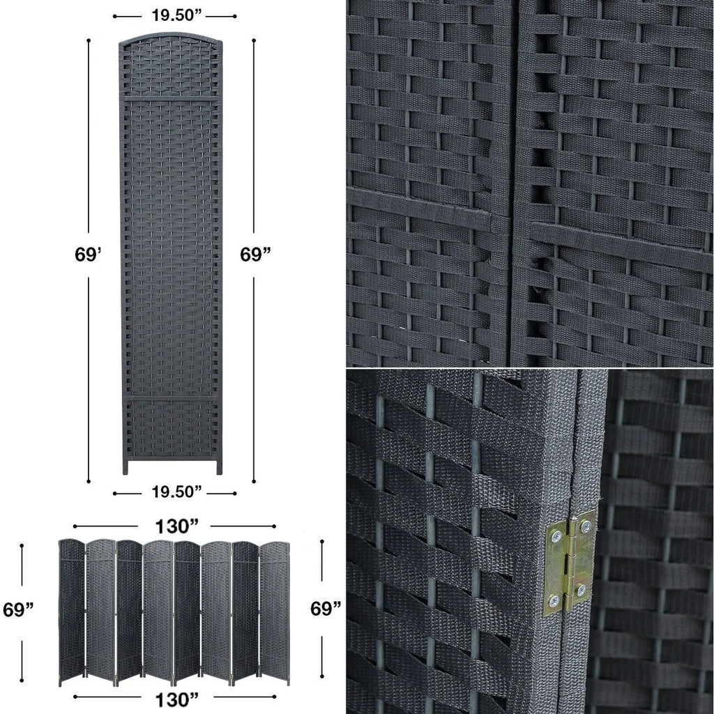 Tall Folding Room Divider Screen, Portable Privacy Partition Wall Panel for Bedroom, Living Room and Office