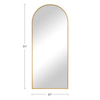 Arched Full Length Floor Mirror, Large Full Body Standing and Wall Mounted Mirror for Bedroom, Living Room and Home Decor