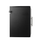 Prepac HangUps 30" Upper Wooden Garage Storage Cabinet in Black