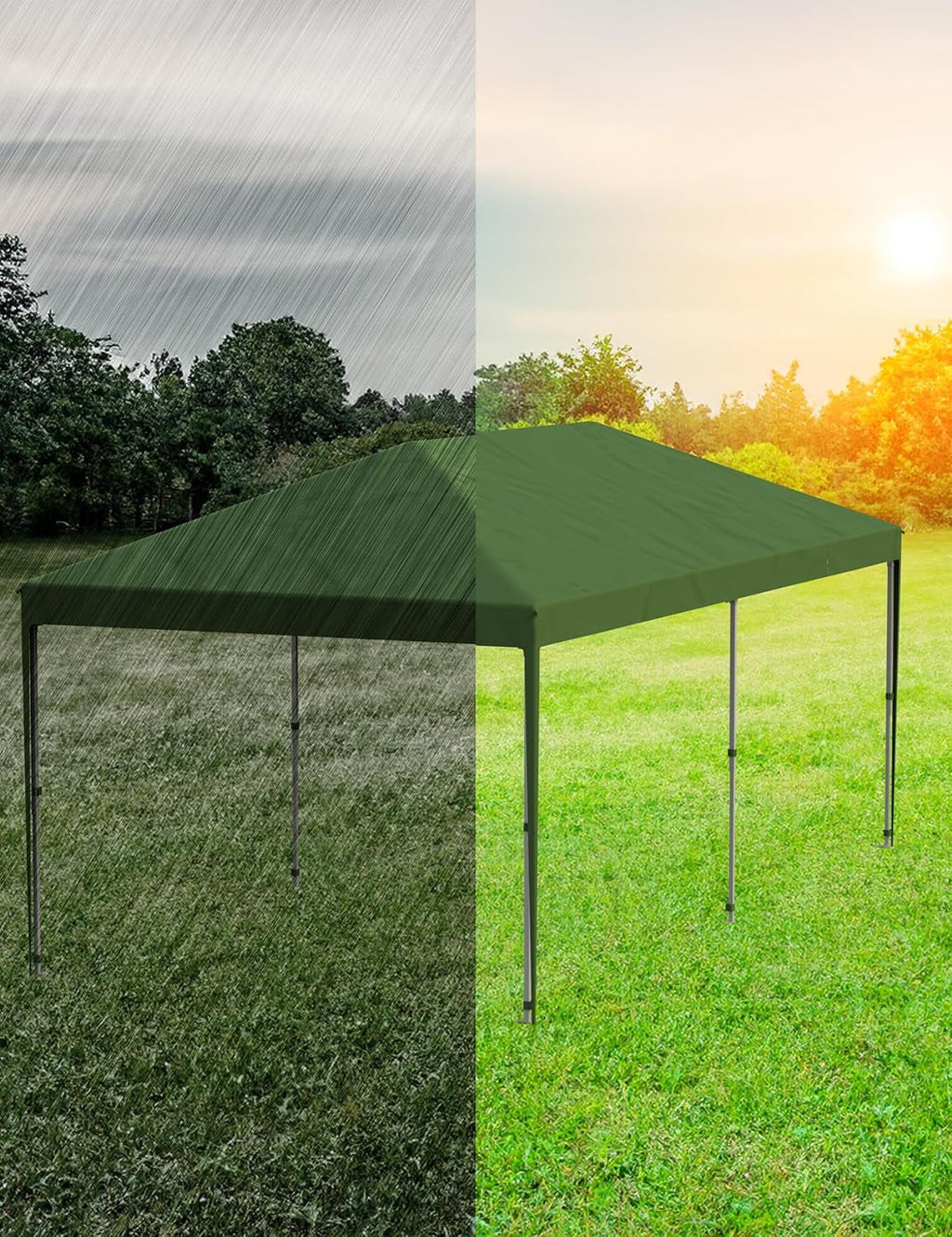 Telyswee 10'x 20' Pop Up Canopy Tent for Parties, Heavy Duty Commercial Canopy Tent Outdoor Vendor Party Tent Waterproof Gazebo Shelter for Patio Outdoor Party Events