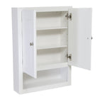 Design House Concord Wood 2-Door Bath Wall Mount Storage Cabinet (21 x 7 x 30), White