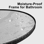 Modern Arch Aluminum Bathroom Wall Mirror, Wall Mounted Vanity Mirror for Bathroom, Bedroom and Home Decor