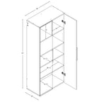 Prepac Large HangUps Storage Cabinet, Light Gray