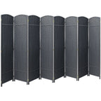Tall Folding Room Divider Screen, Portable Privacy Partition Wall Panel for Bedroom, Living Room and Office