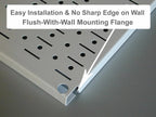 Wall Control Pegboard Hobby Craft Pegboard Organizer Storage Kit with Gray Pegboard and White Accessories