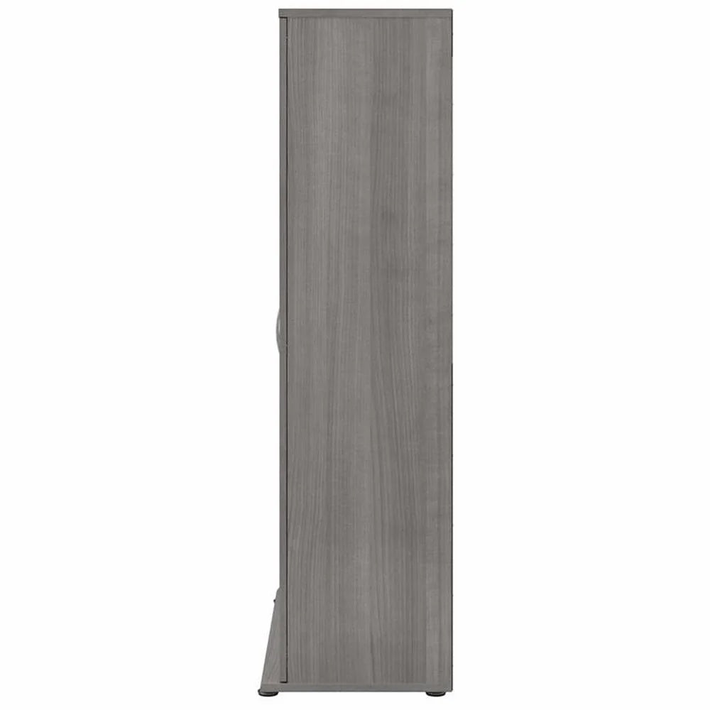Pemberly Row Tall Garage Storage Cabinet in Platinum Gray - Engineered Wood