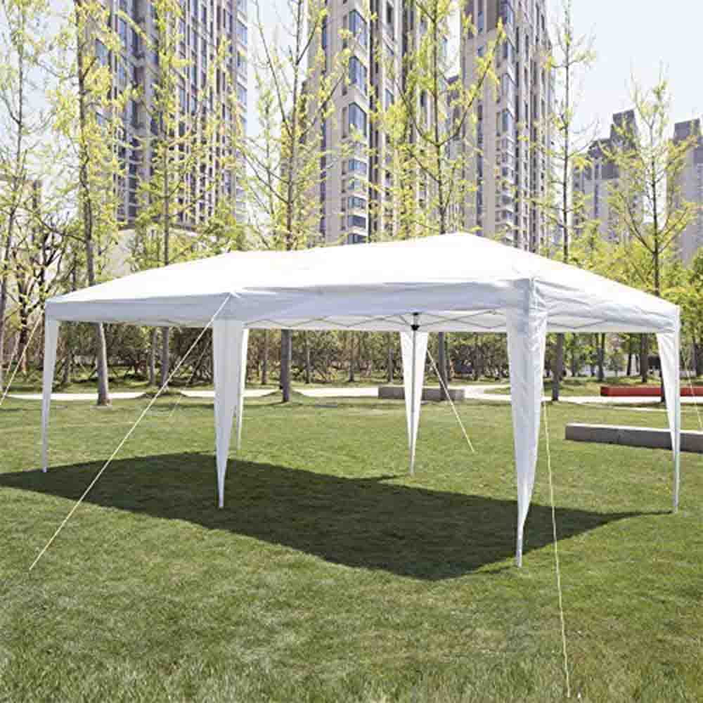 UBesGoo Ez Pop Up Patio Canopy Tent Gazebo Outdoor Party with 6 Sidewalls 10 x 20 ft Blue