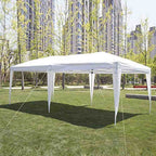 UBesGoo Ez Pop Up Patio Canopy Tent Gazebo Outdoor Party with 6 Sidewalls 10 x 20 ft Blue