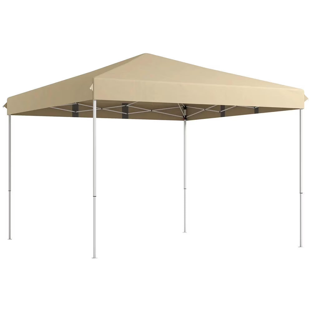 Barara King Outdoor Canopy Tent, Patio Portable Canopy,13' x 13' Pop Up Canopy Tent with Height Adjustable, Carry Bag for Outdoor, Garden, Patio, Beige