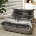 Bean Bag Chair for Adults, High-Density Foam, Dutch Velvet, Grey