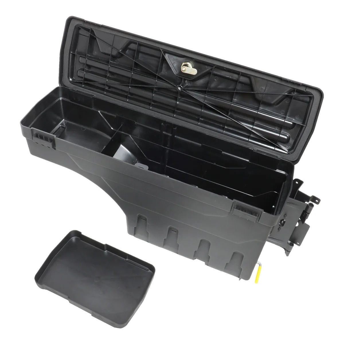 DNA Motoring ZTL-Y-0124 For 2007 to 2019 Chevrolet Silverado GMC Sierra Right Side Truck Bed Wheel Well Storage Case Tool Box 08 09 10 11 12 13 14 15