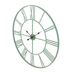 Modern Round Metal Wall Clock, Decorative Circular Hanging Clock for Living Room, Bedroom and Office